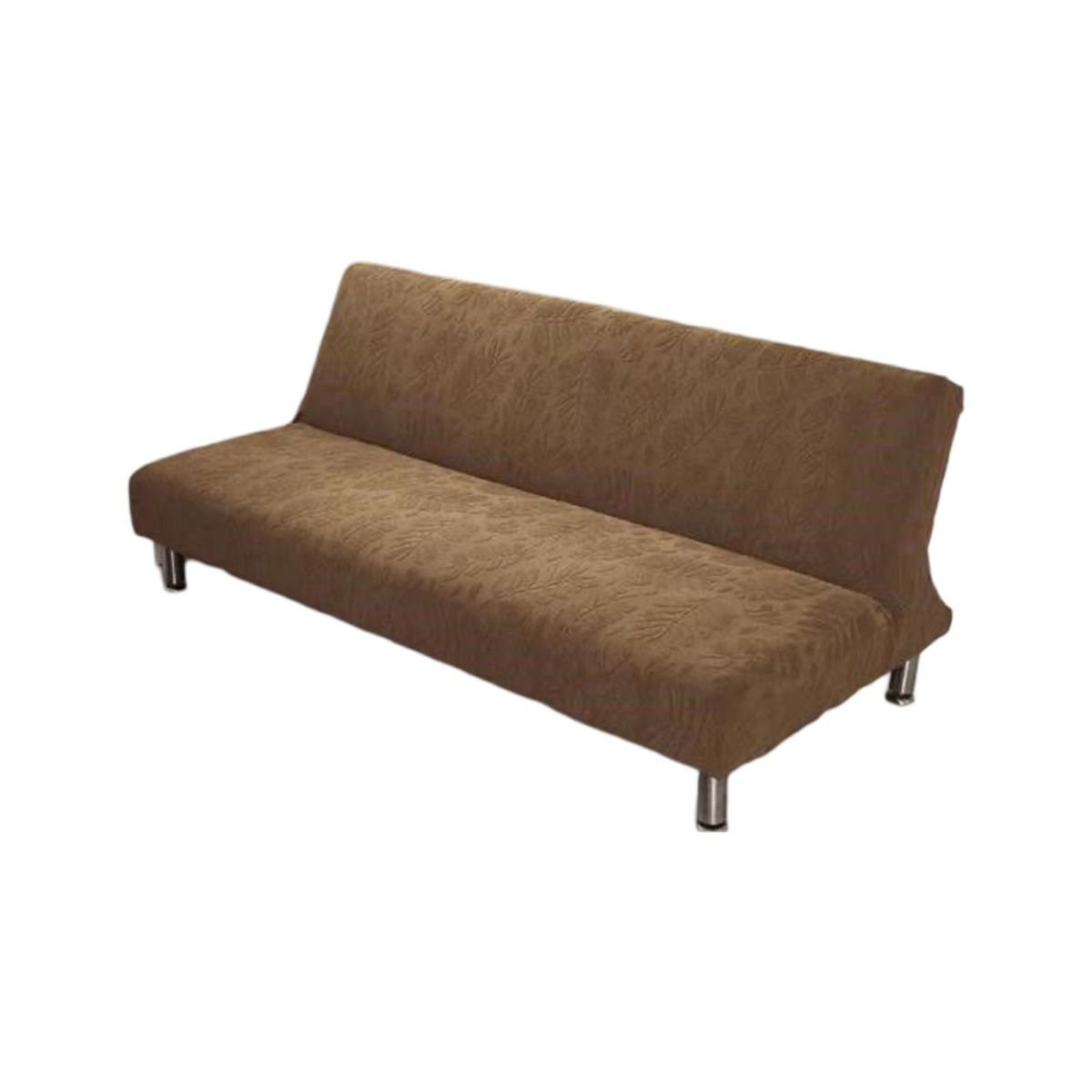 GENERICO - FUNDA DE FUTÓN ELASTICA DISEÑO HOJA CAFÉ