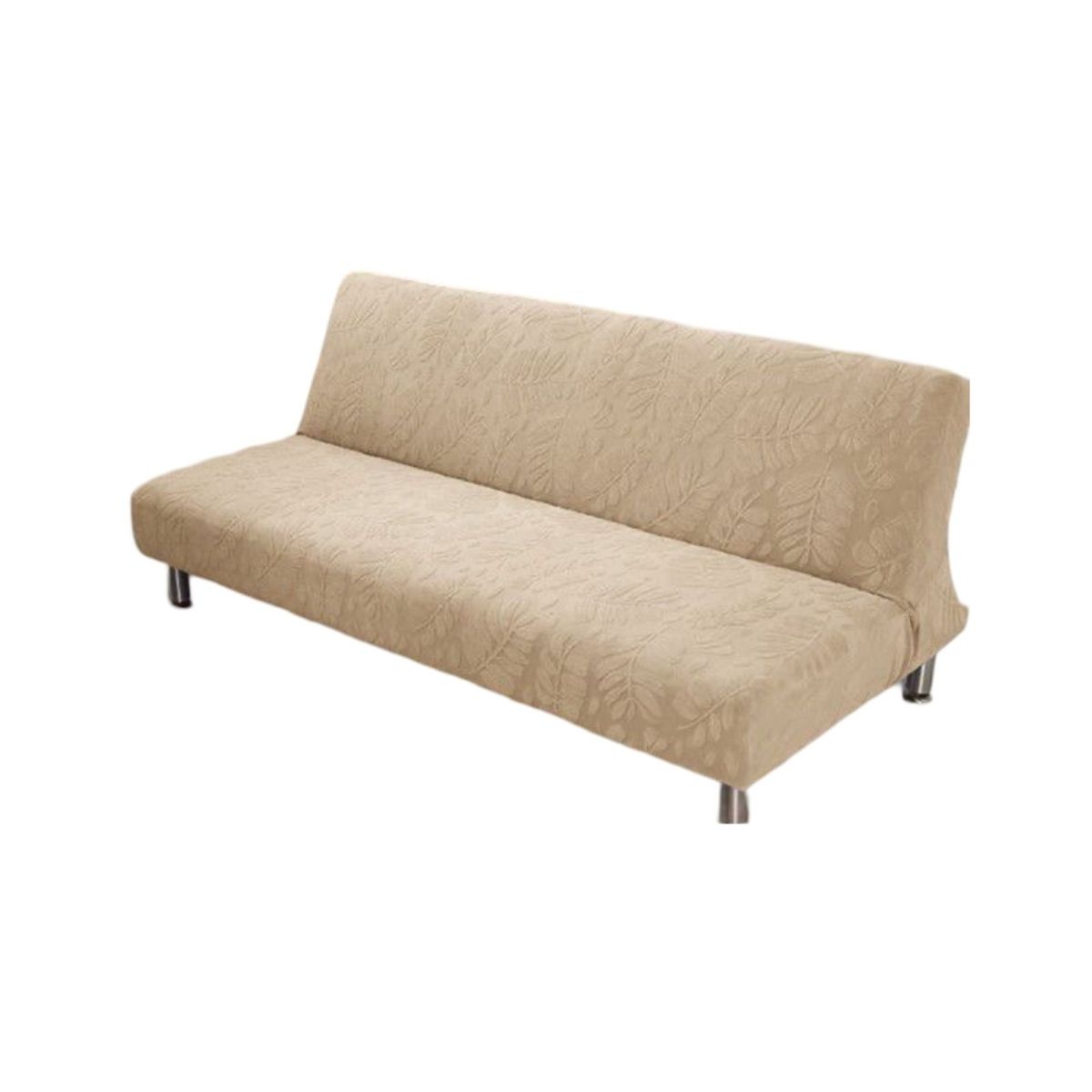 GENERICO - FUNDA DE FUTÓN ELASTICA DISEÑO HOJA BEIGE