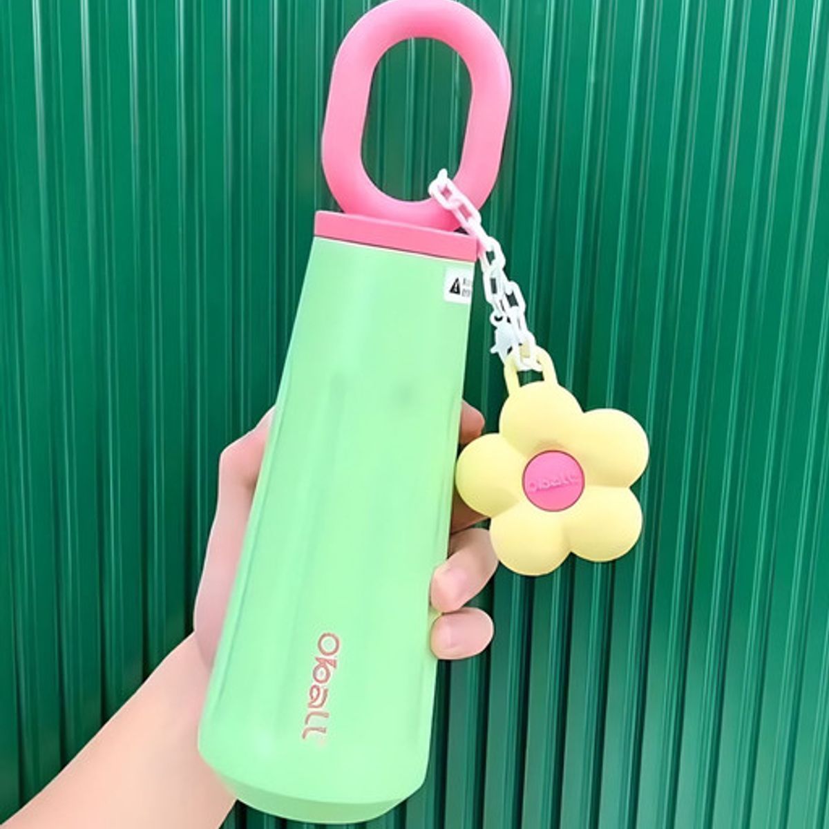 GENERICO - TERMO BOTELLA TERMICA CON ACCESORIO DE FLOR