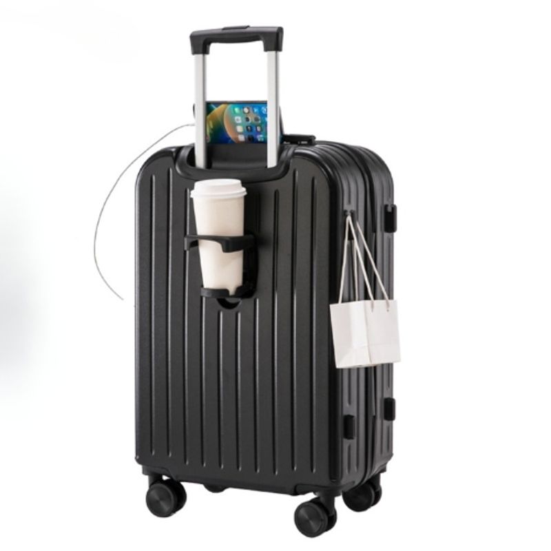 CRUSEC - Maleta De Viaje Cabina Equipaje Mediano Con USB Y Portavasos