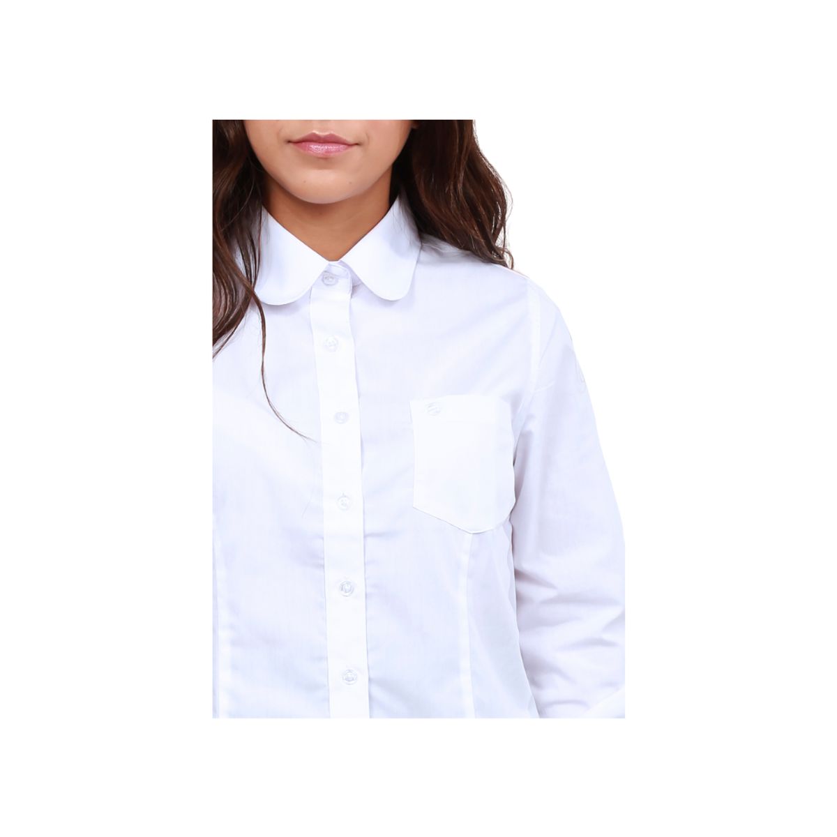 KIDS COOL - Blusa Colegio Niña Clásica Blanca