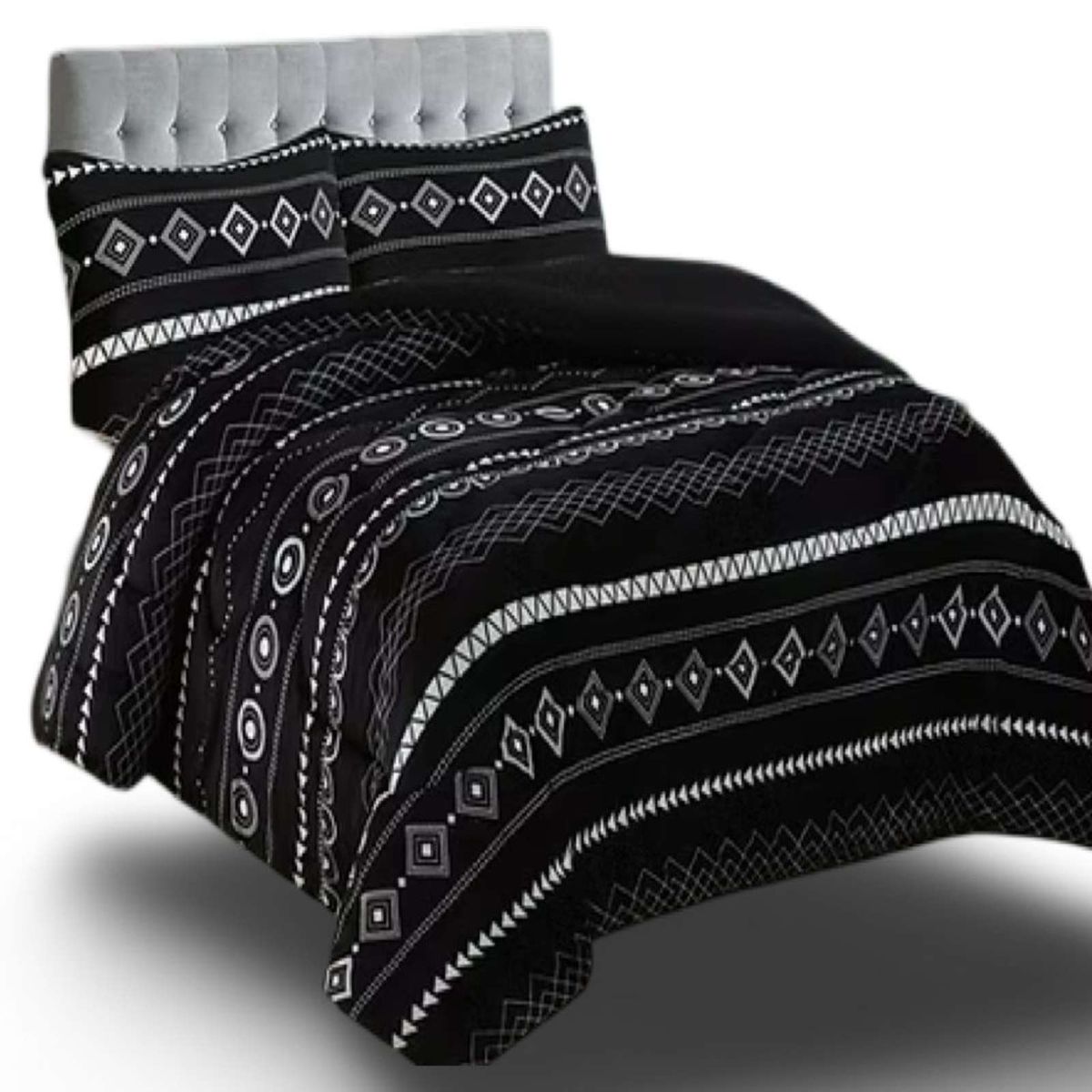 GENERICO - CUBRECAMA CON CHIPORRO PELUDO GRUESO KING - SUPER KING L9