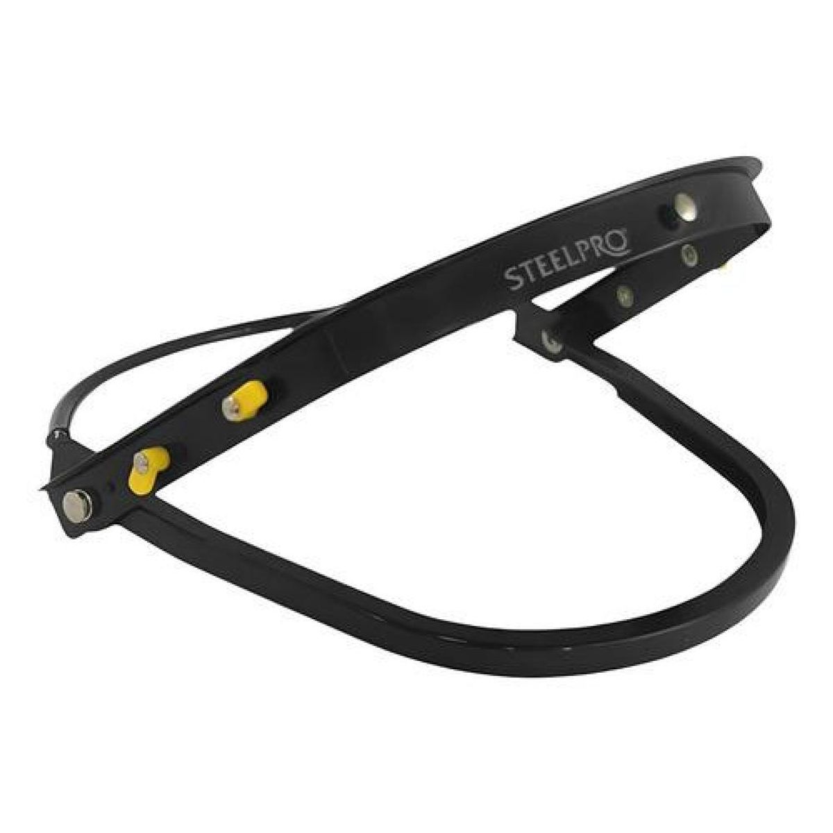 STEELPRO - Adaptador Universal A Casco Plástico Aluminio Porta Visor - Negro