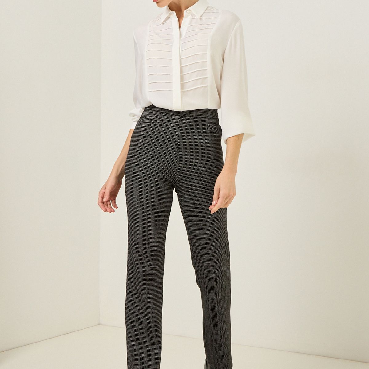 MA GRIFFE - Calza Negro Mujer Magriffe