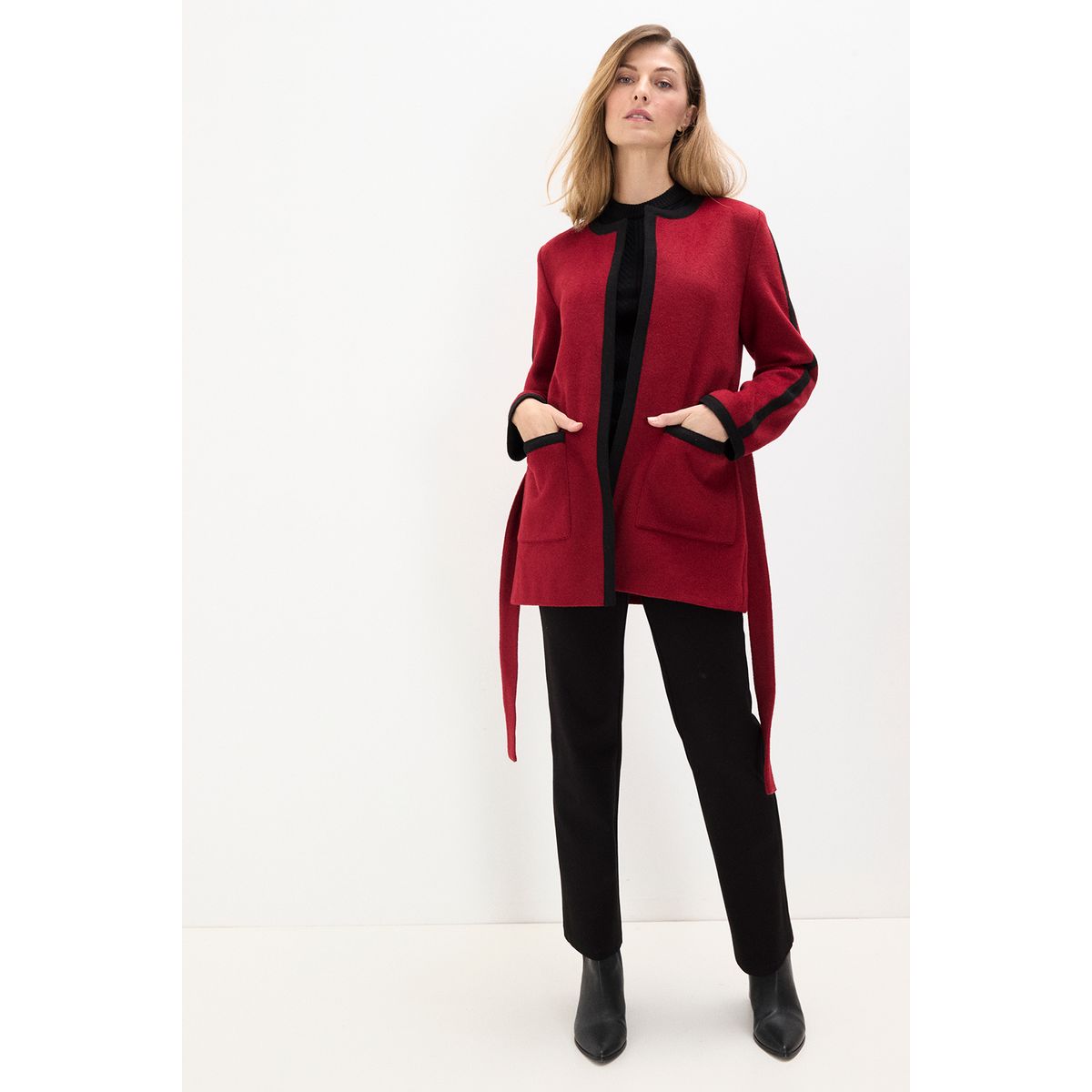 MA GRIFFE - Chaqueton Rojo Mujer Magriffe