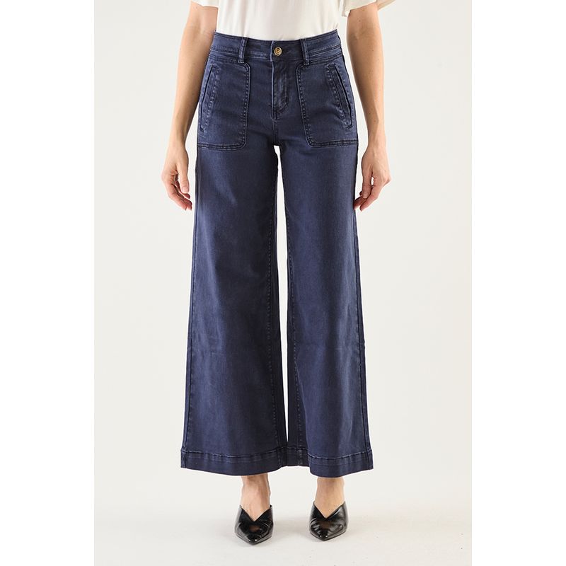 MA GRIFFE - Jeans Azul Marino Mujer Magriffe