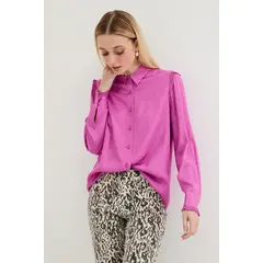 ASH - Blusa Manga Larga Morado Mujer