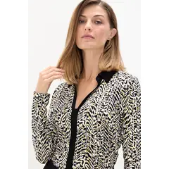 MA GRIFFE - Polera Manga Larga Crudo Mujer Magriffe