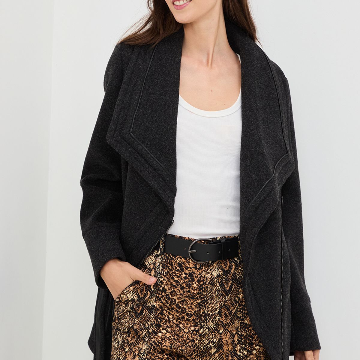 IO - Chaqueton Gris Marengo Mujer Io