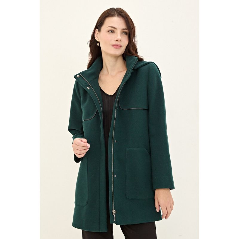 MA GRIFFE - Chaqueton Verde Musgo Mujer Magriffe