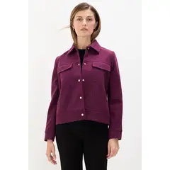 MA GRIFFE - Chaqueta Burdeo Mujer Magriffe