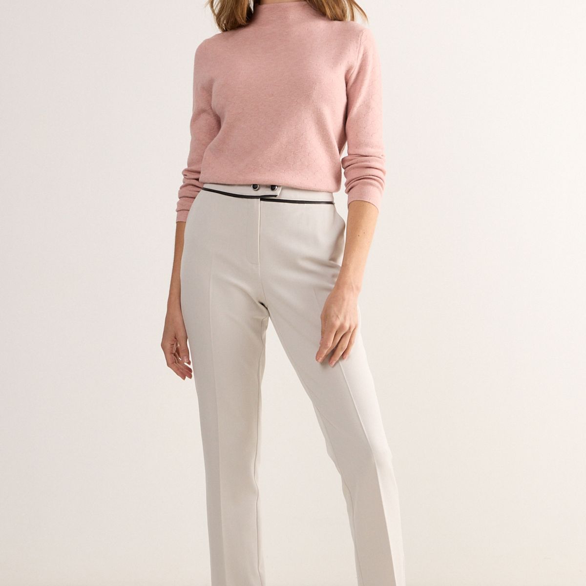 MA GRIFFE - Pantalon Gris Mujer Magriffe