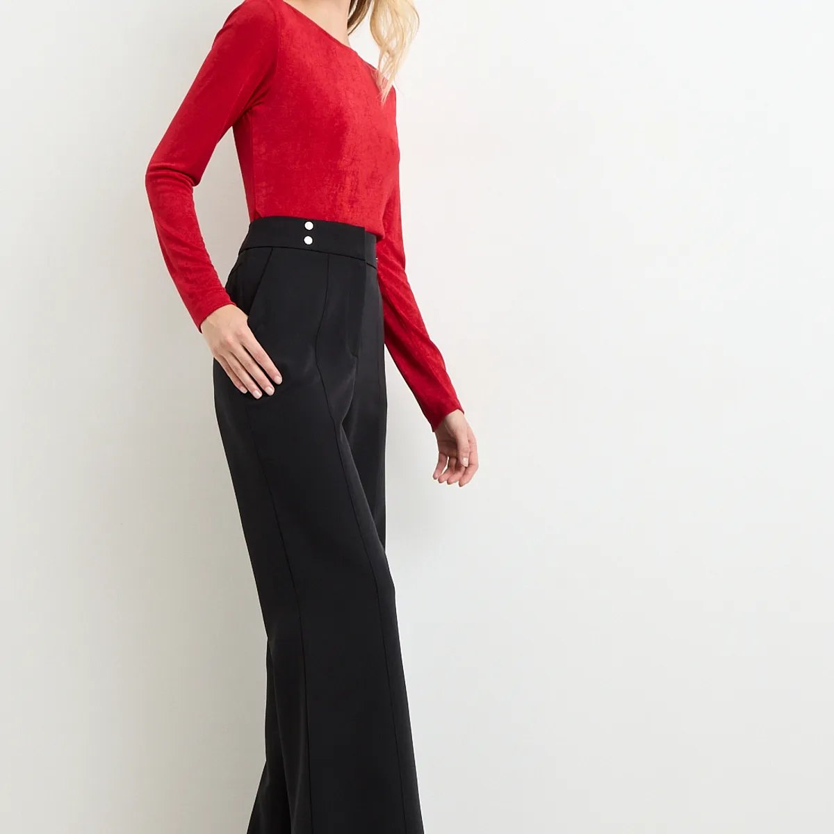 ASH - Polera Manga Larga Rojo Mujer Ash