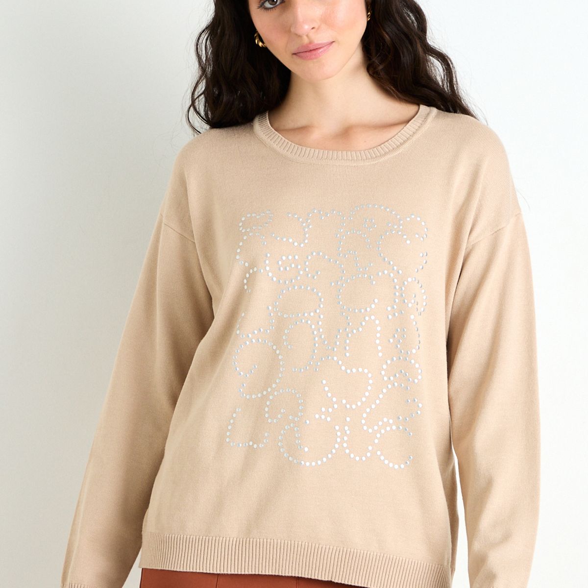ASH - Sweater Beige Mujer Ash