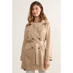 MA GRIFFE - Trench Liso Beige MAGRIFFE
