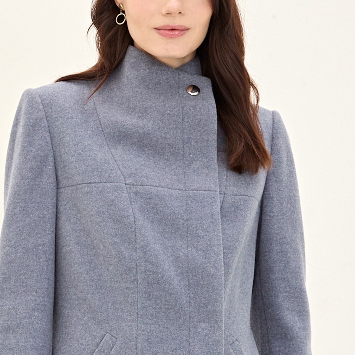 MA GRIFFE - Chaqueton Azul Marino Mujer Magriffe