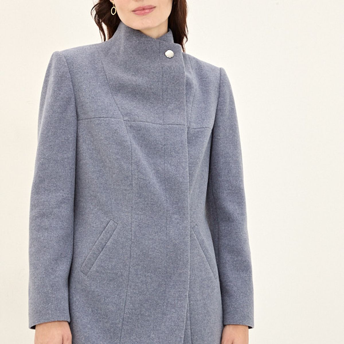 MA GRIFFE - Chaqueton Azul Marino Mujer Magriffe