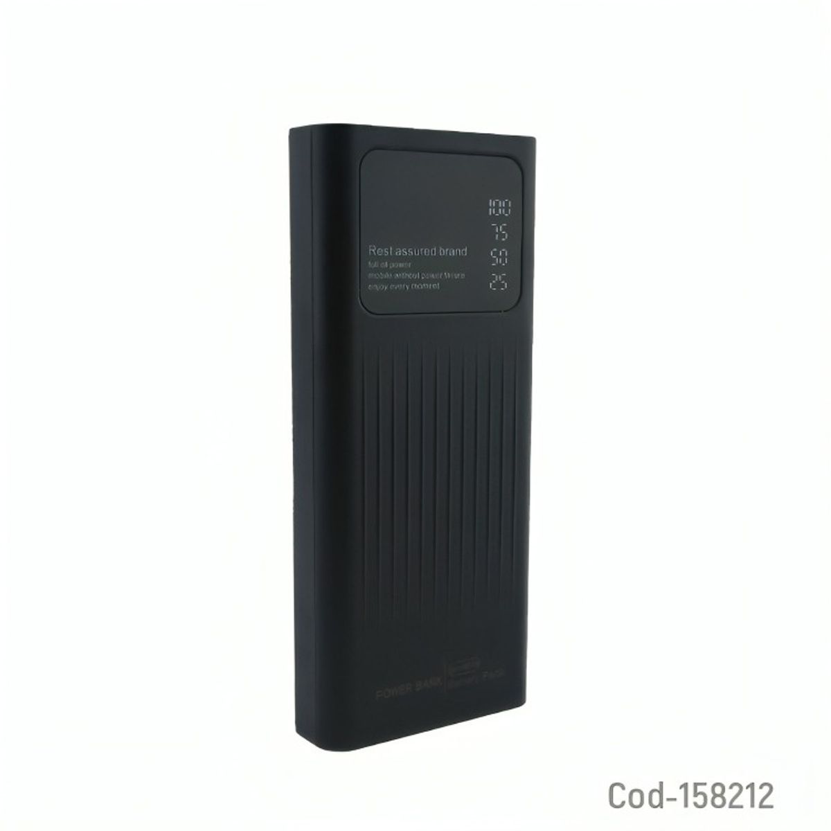 GENERICO - BATERIA EMERGENCIA 2 USB 20000 MAH CON LINTERNA INDICADOR DE CARGA