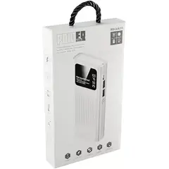 GENERICO - BATERIA EMERGENCIA 2 USB 20000 MAH CON LINTERNA INDICADOR DE CARGA