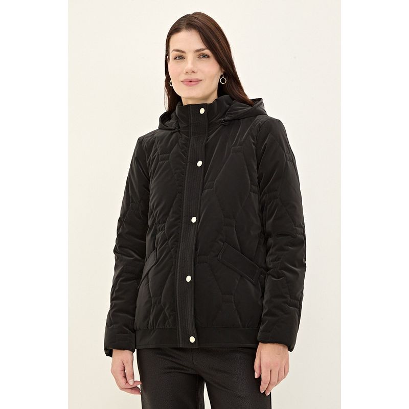 MA GRIFFE - Parka Negro Mujer Magriffe