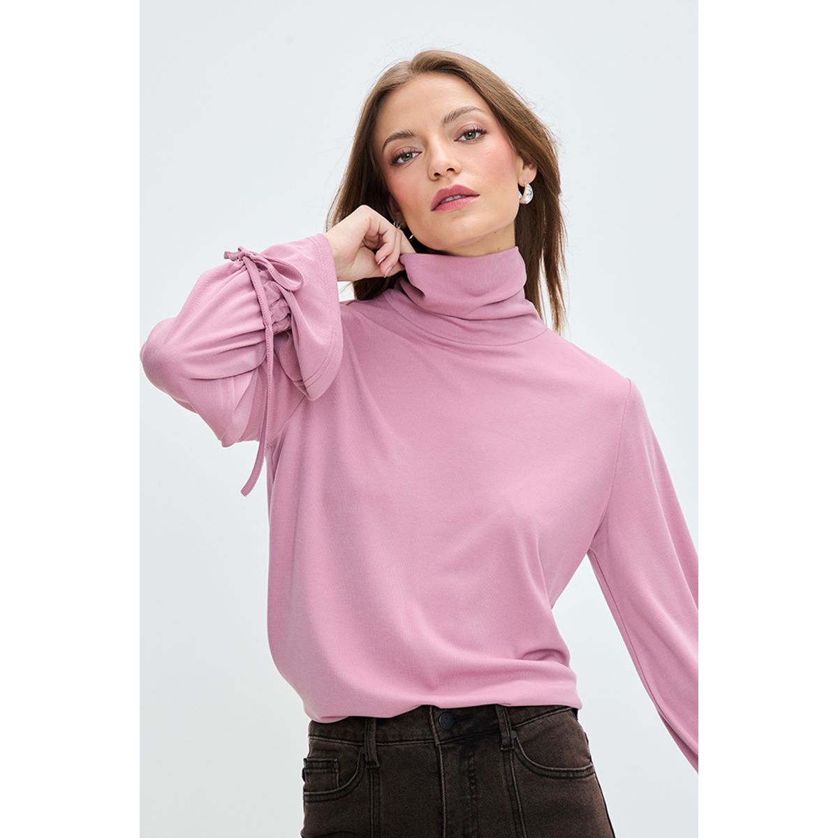 IO - Polera Manga Larga Rosado Mujer Io