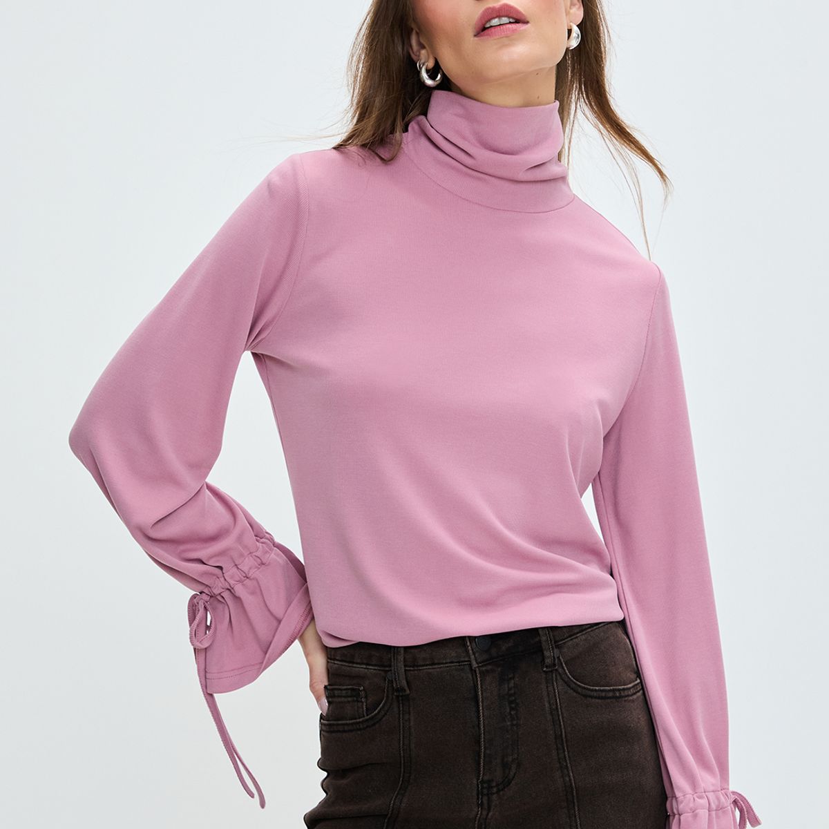 IO - Polera Manga Larga Rosado Mujer Io