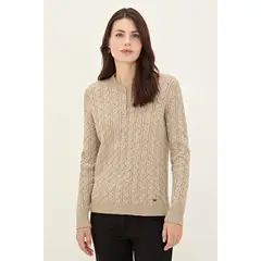 MA GRIFFE - Sweater Beige Mujer Magriffe