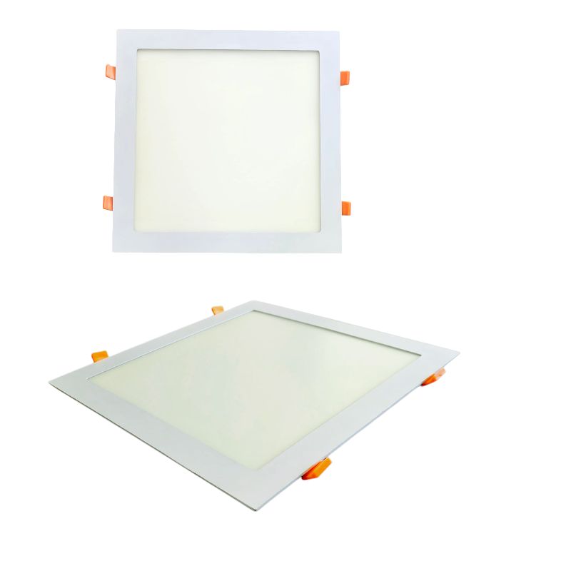 WANT - 2 Focos Panel Led 24W Cuadrado Embutido 220V Luz Fría