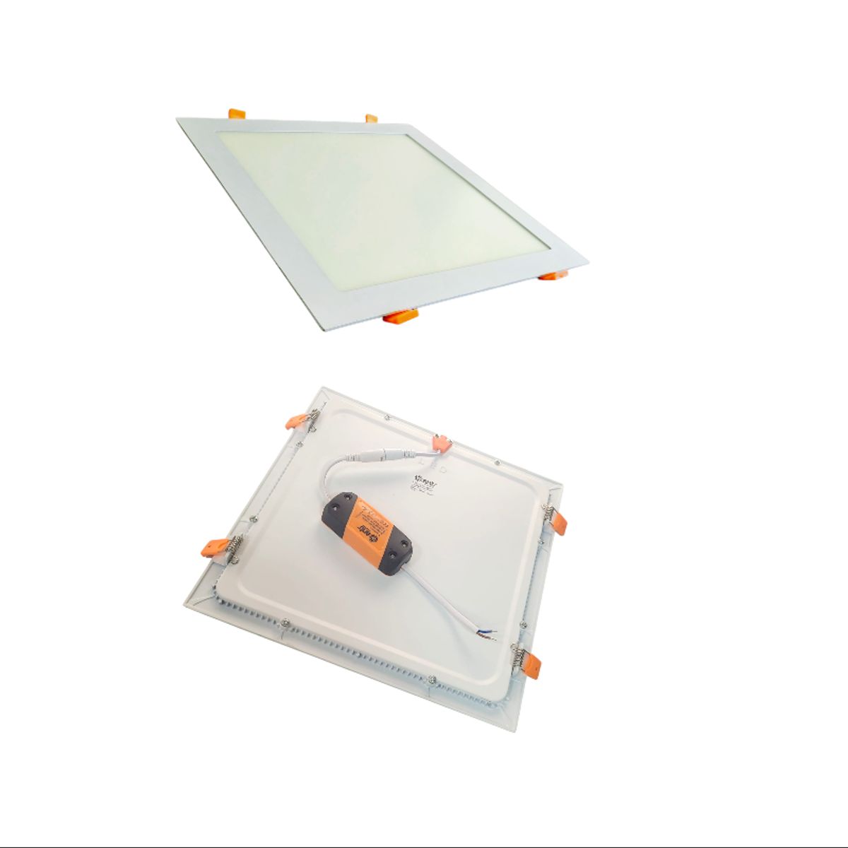 WANT - 2 Focos Panel Led 24W Cuadrado Embutido 220V Luz Fría