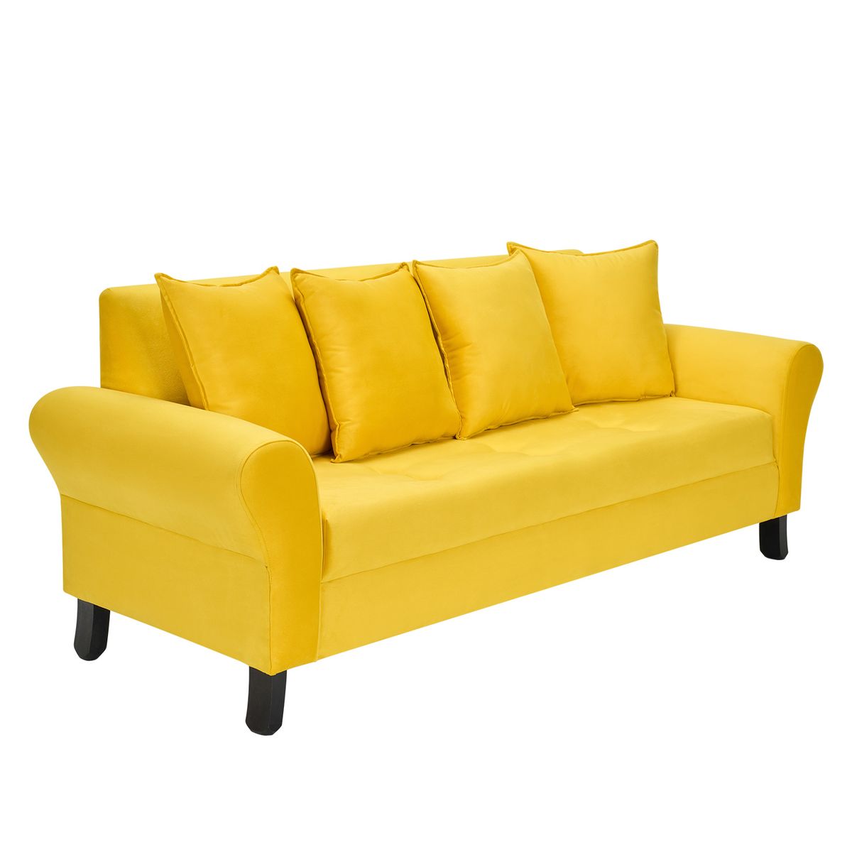 BODEVIR - Sofa Lua 3C Felpa 20 Amarillo