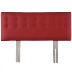 BODEVIR - Respaldo Botone PU King Rojo