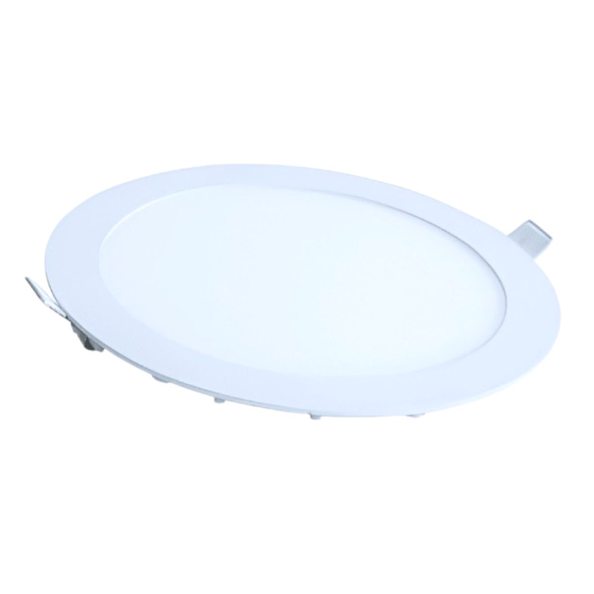 WANT - 6 Focos Panel Led 24W Redondo Embutido 170/158mm Luz Cálida