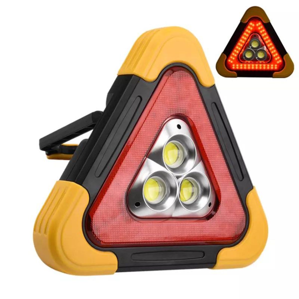 MOVI - TRIANGULO DE EMERGENCIA RECARGABLE CON LUZ SOLAR LUZ LED