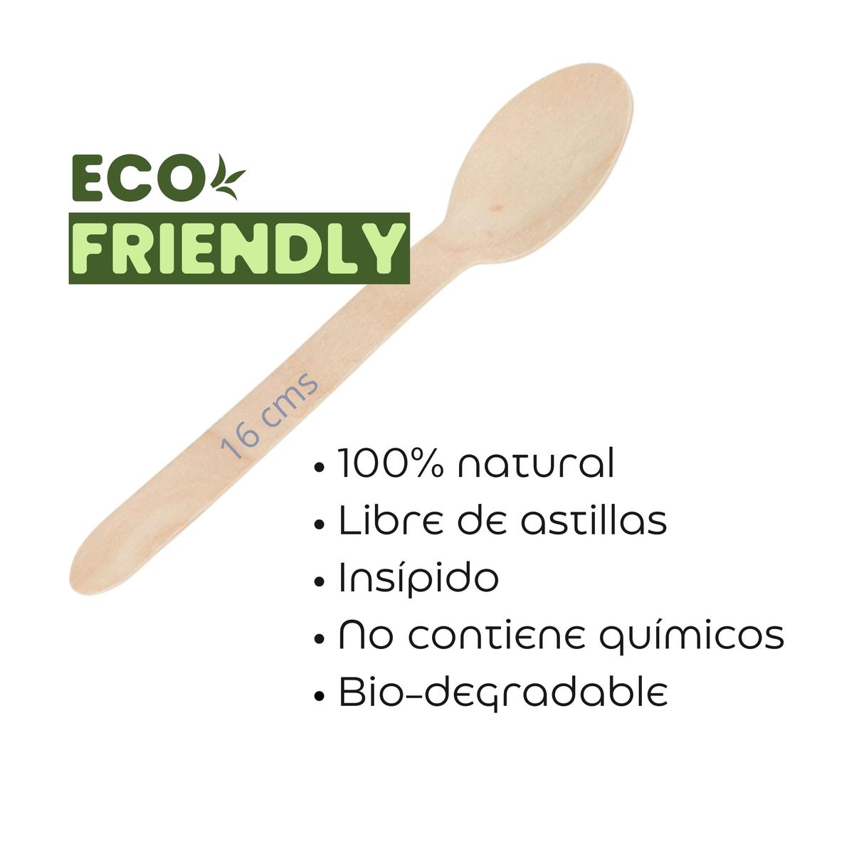 OMNIPACK - Set Tenedor, Cuchillo, Cuchara Madera y Servilleta (100 Unidades)