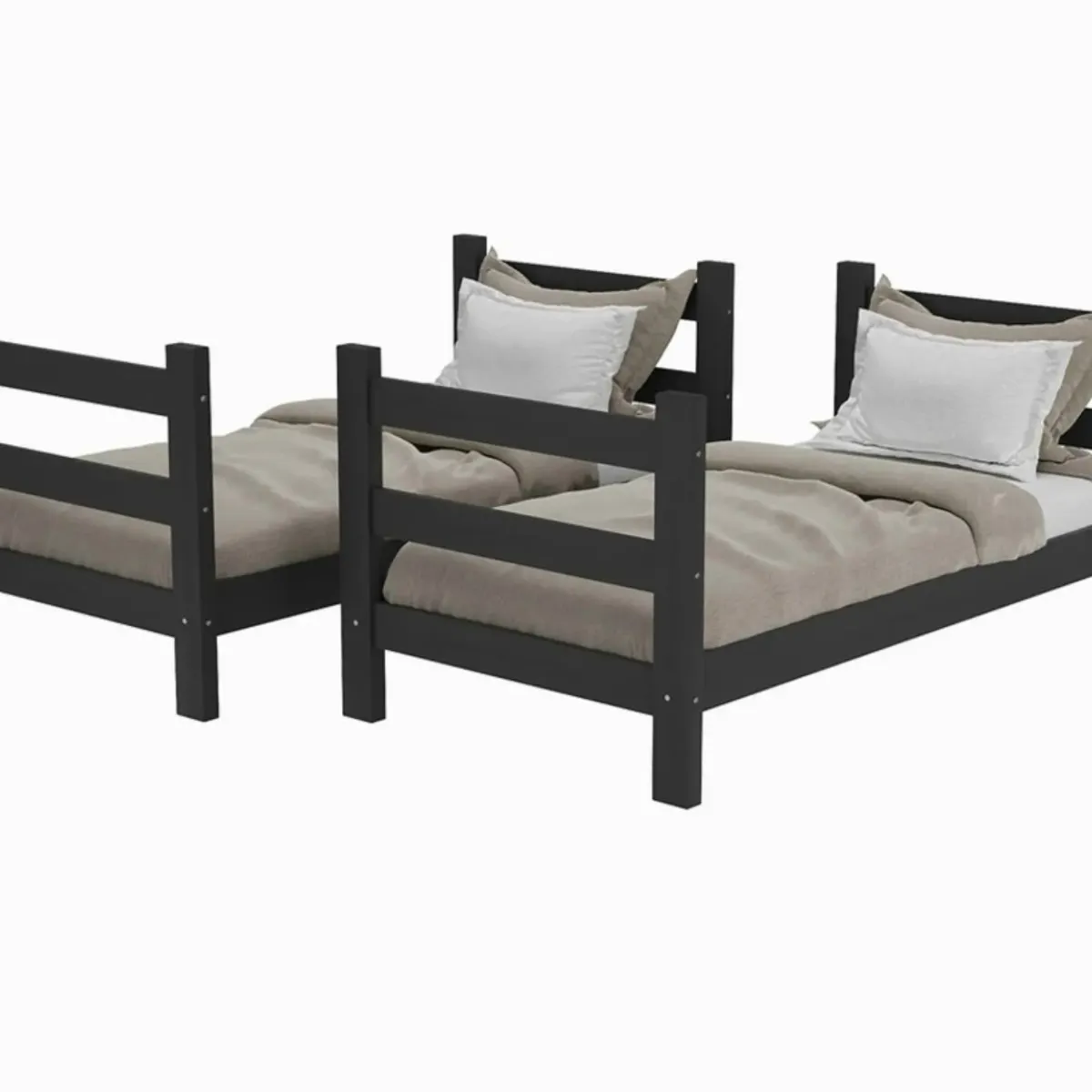 BE DESIGN - Camarote Essenciale Cr Negro Con Escalera