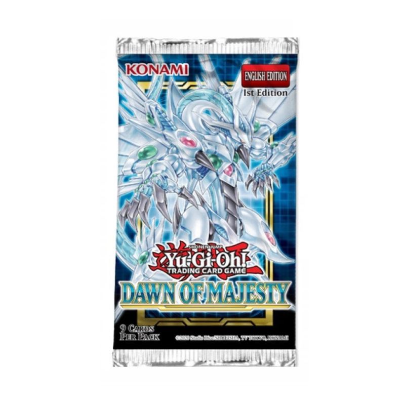 DEVIR - Yu-Gi-OH Dawn of Majesty booster sobre - Blanco