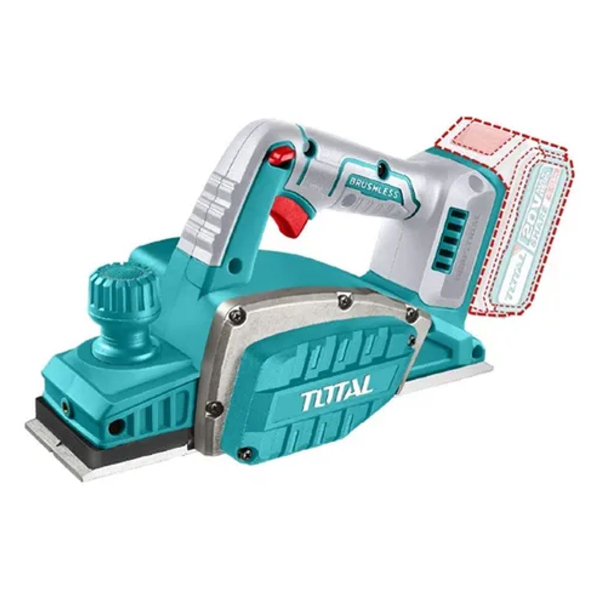 TOTAL TOOLS - Cepillo Carpintero Inalámbrico 20v Total Trli20401.