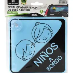 GENERICO - Señales De Advertencia De Bebé A Bordo Azul