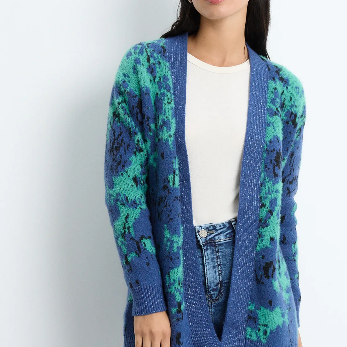 IO - Cardigan Azul Marino Mujer Io