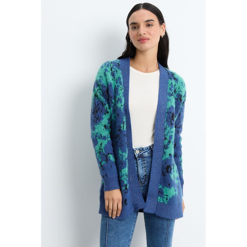IO - Cardigan Azul Marino Mujer Io