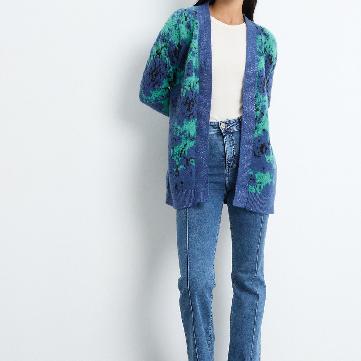 IO - Cardigan Azul Marino Mujer Io