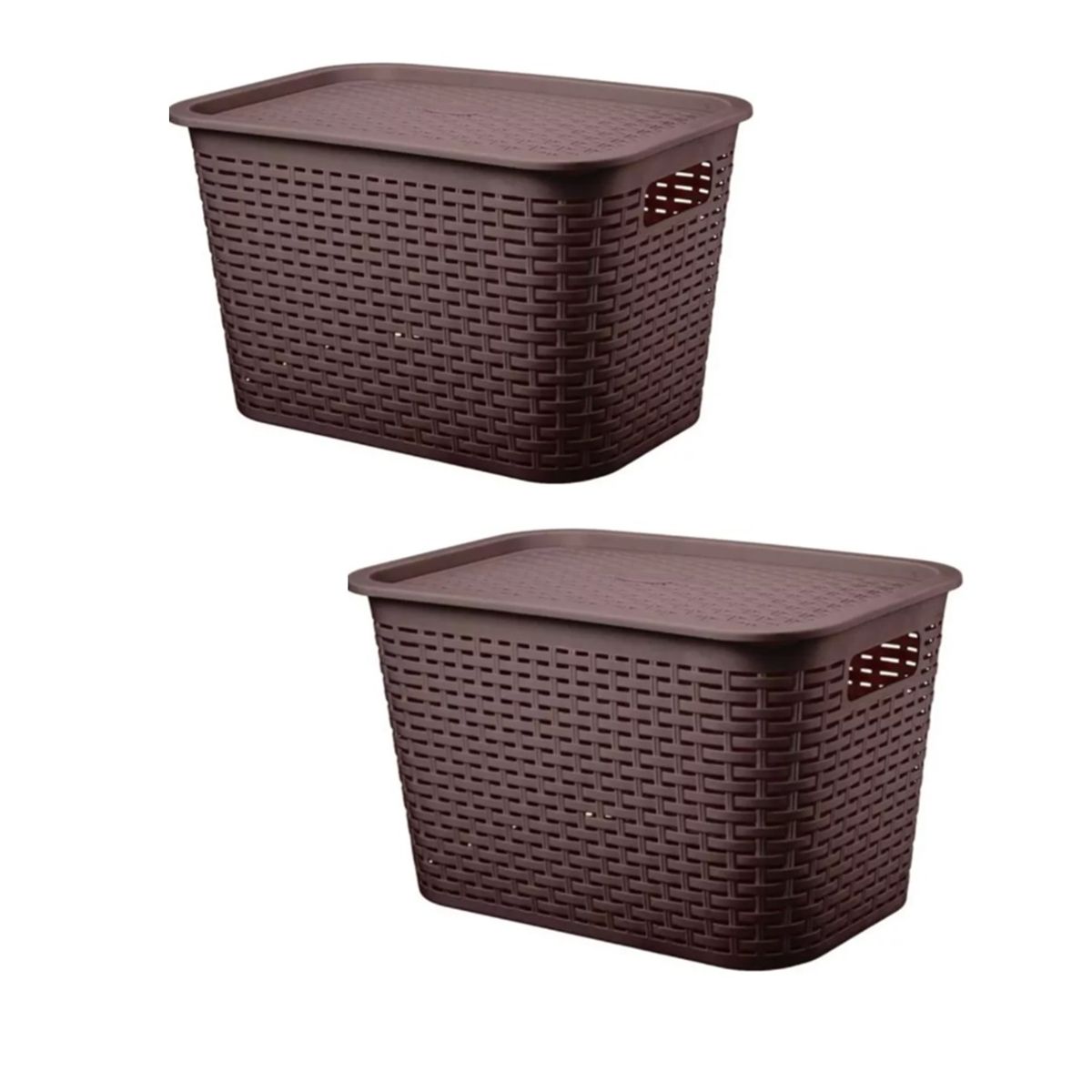 REYPLAST - X2 Canastilla Caja Organizadora 22 Litros Canastilla Tavarúa