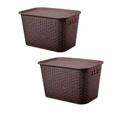 REYPLAST - X2 Canastilla Caja Organizadora 22 Litros Canastilla Tavarúa