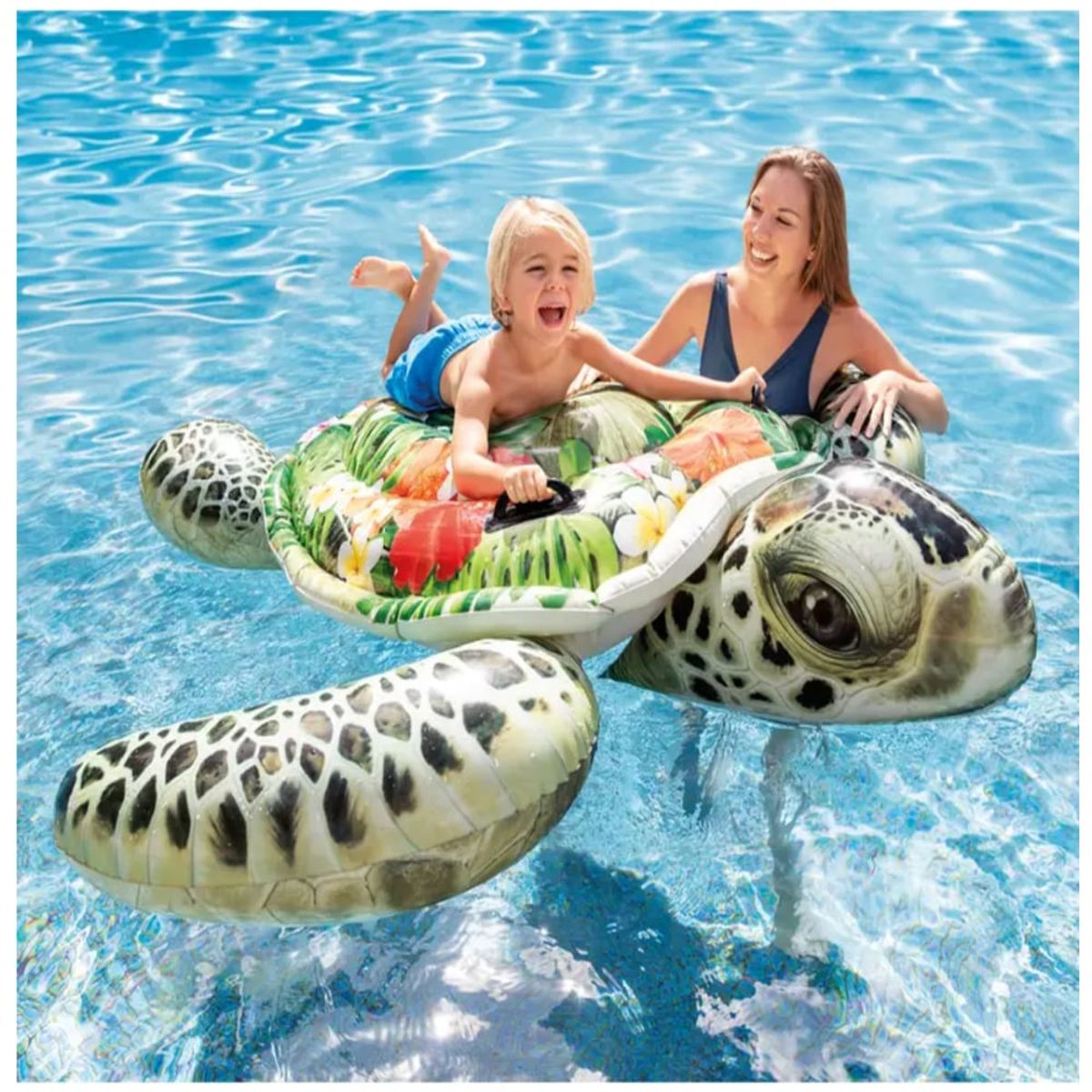 INTEX - Colchoneta Inflable Grande INTEX Tortuga Marina