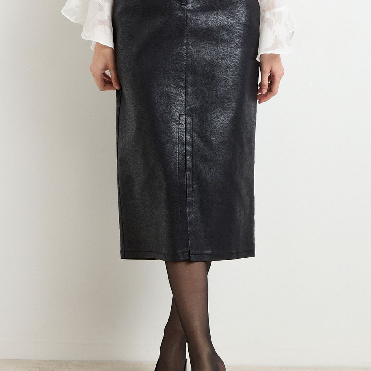 ASH - Falda Larga Negro Mujer Ash
