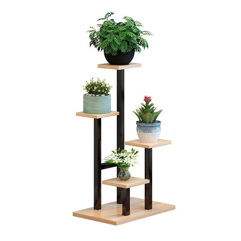 GLOBAL LATIN GROUP - Estante para Plantas de Madera Soporte Decorativo Multiuso - Beige