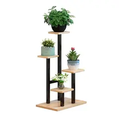 GLOBAL LATIN GROUP - Estante para Plantas de Madera Soporte Decorativo Multiuso - Beige