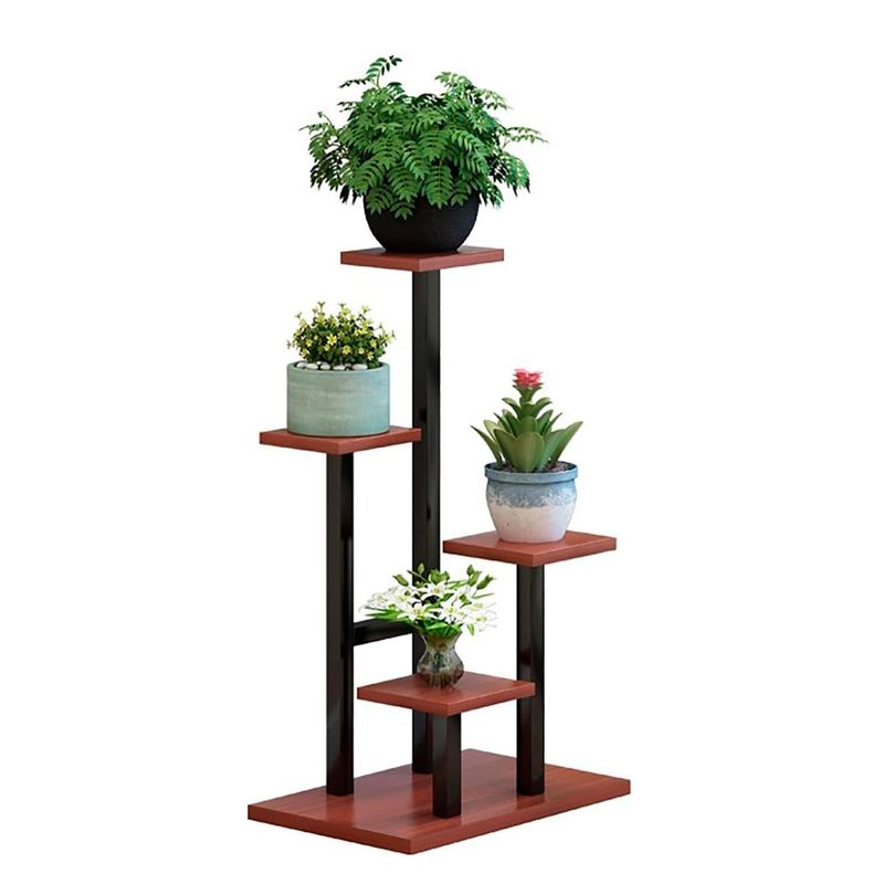 GLOBAL LATIN GROUP - Estante para Plantas de Madera Soporte Decorativo Multiuso - Marron