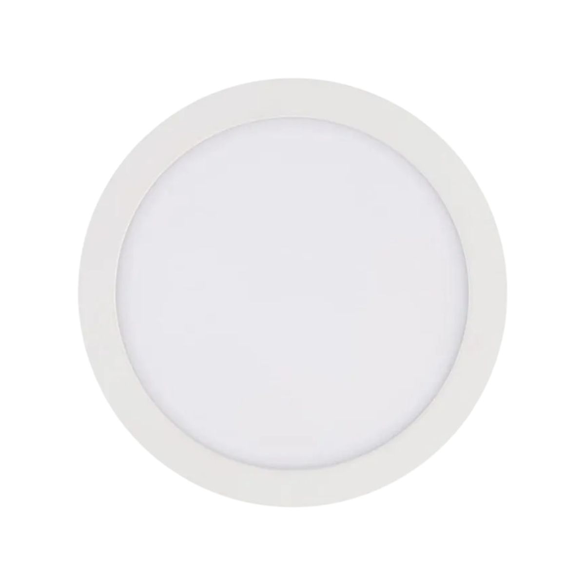 WANT - 6 Focos Panel Led 24W Redondo Sobrepuesto 3000k Luz Cálida.
