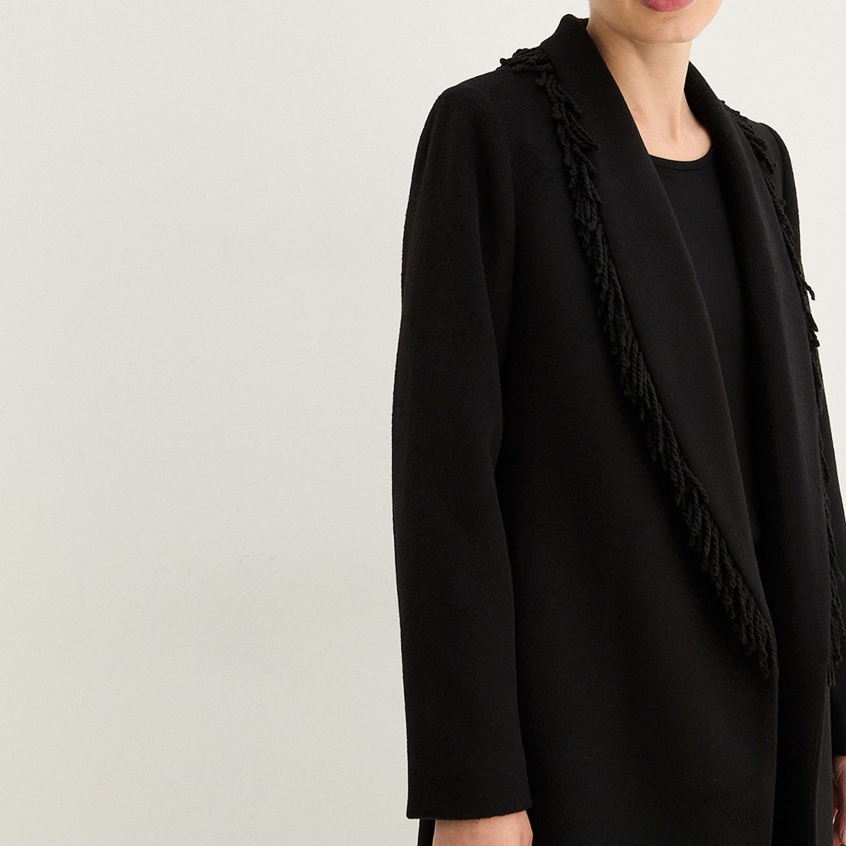 MA GRIFFE - Chaqueton Negro Mujer Magriffe